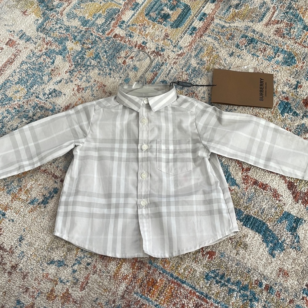 NWT baby Burberry button down